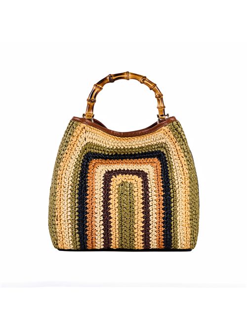Borsa Cayos Twist T05 Verde/Beige/Marrone viamailbag | CAYOS TWISTT05